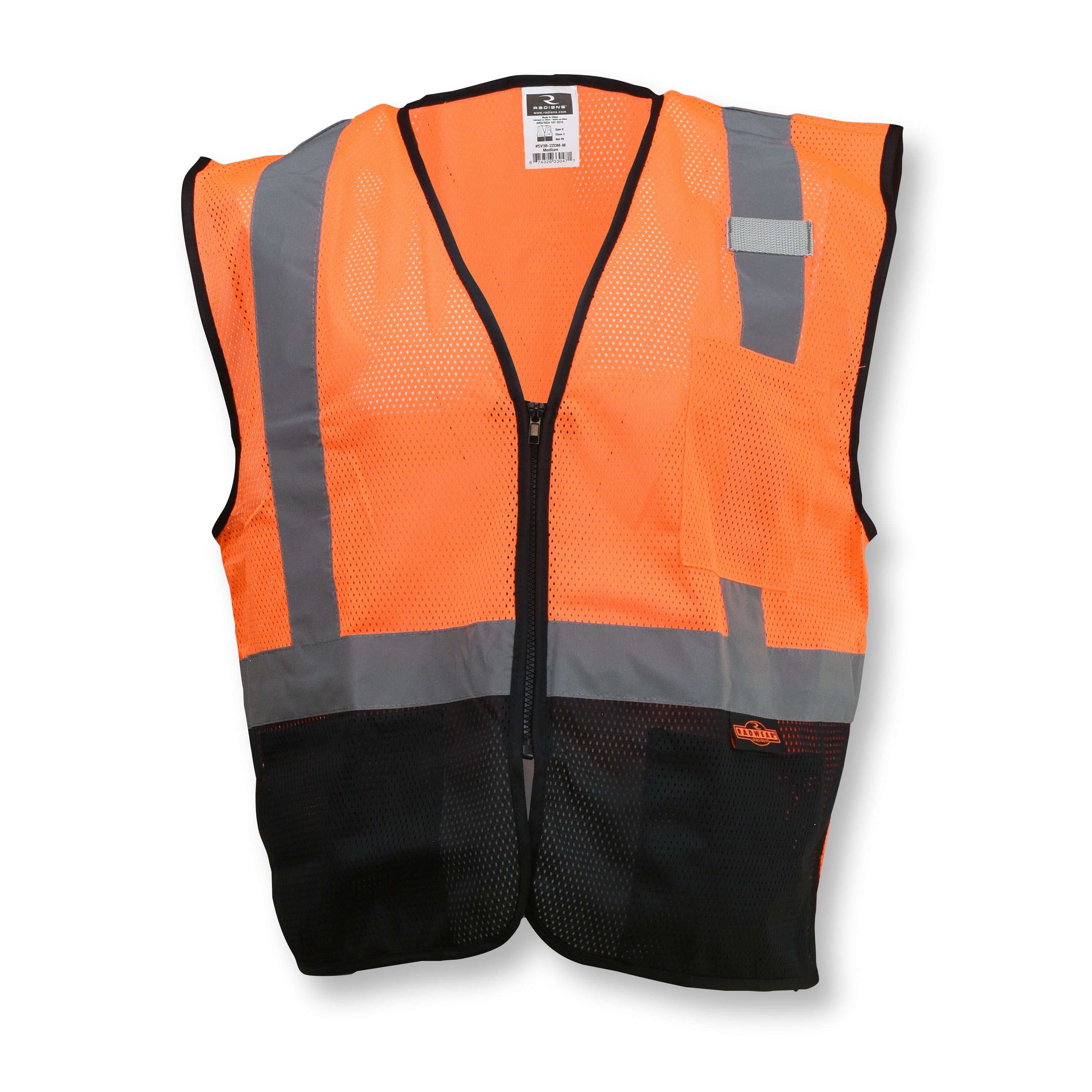 Radians SV3B-2ZM Color-Blocked Economy Mesh Safety Vest