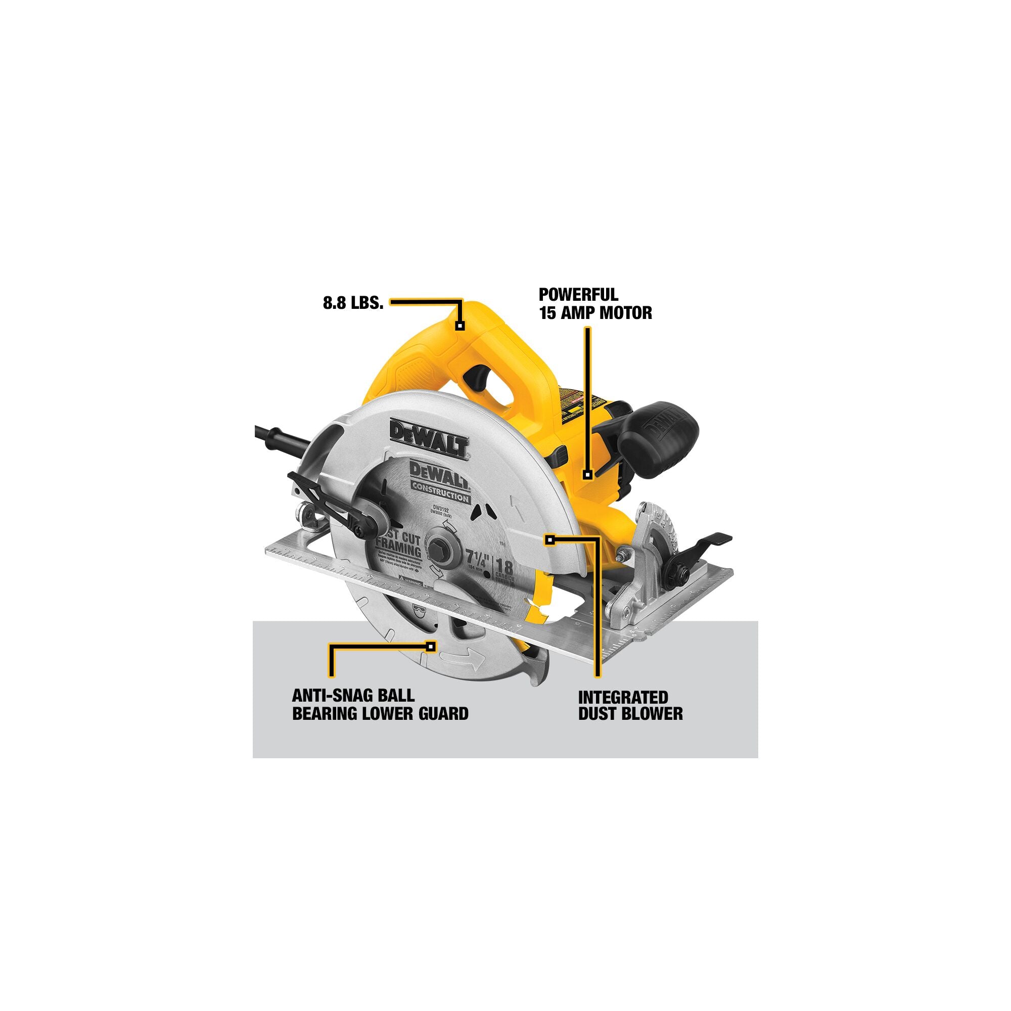 DeWALT DWE575 Circular Saw Corded 15.0 Amp