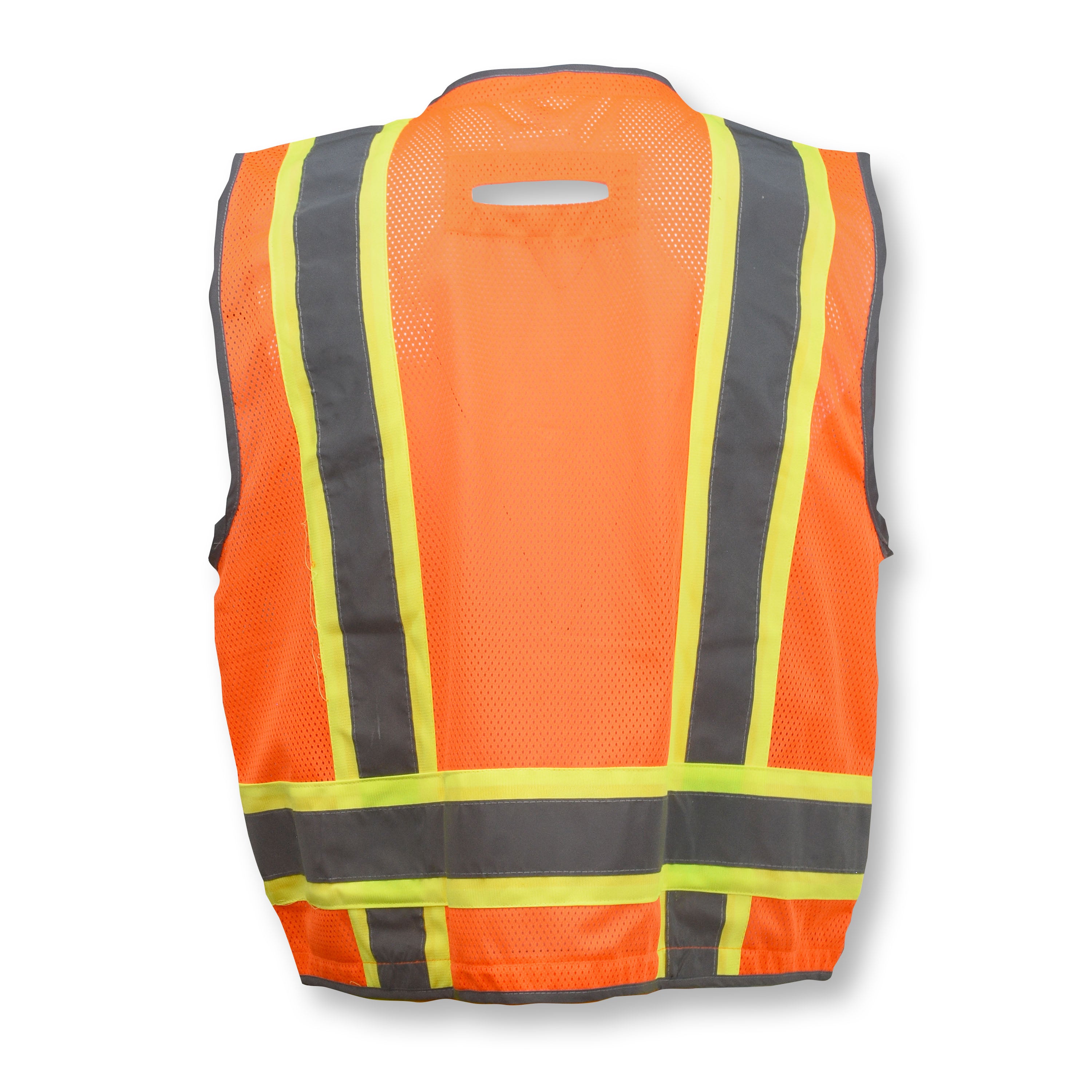 Radians SV6H Type R Class 2 Heavy Duty Two Tone Mesh Surveyor Safety Vest + Solid Pockets
