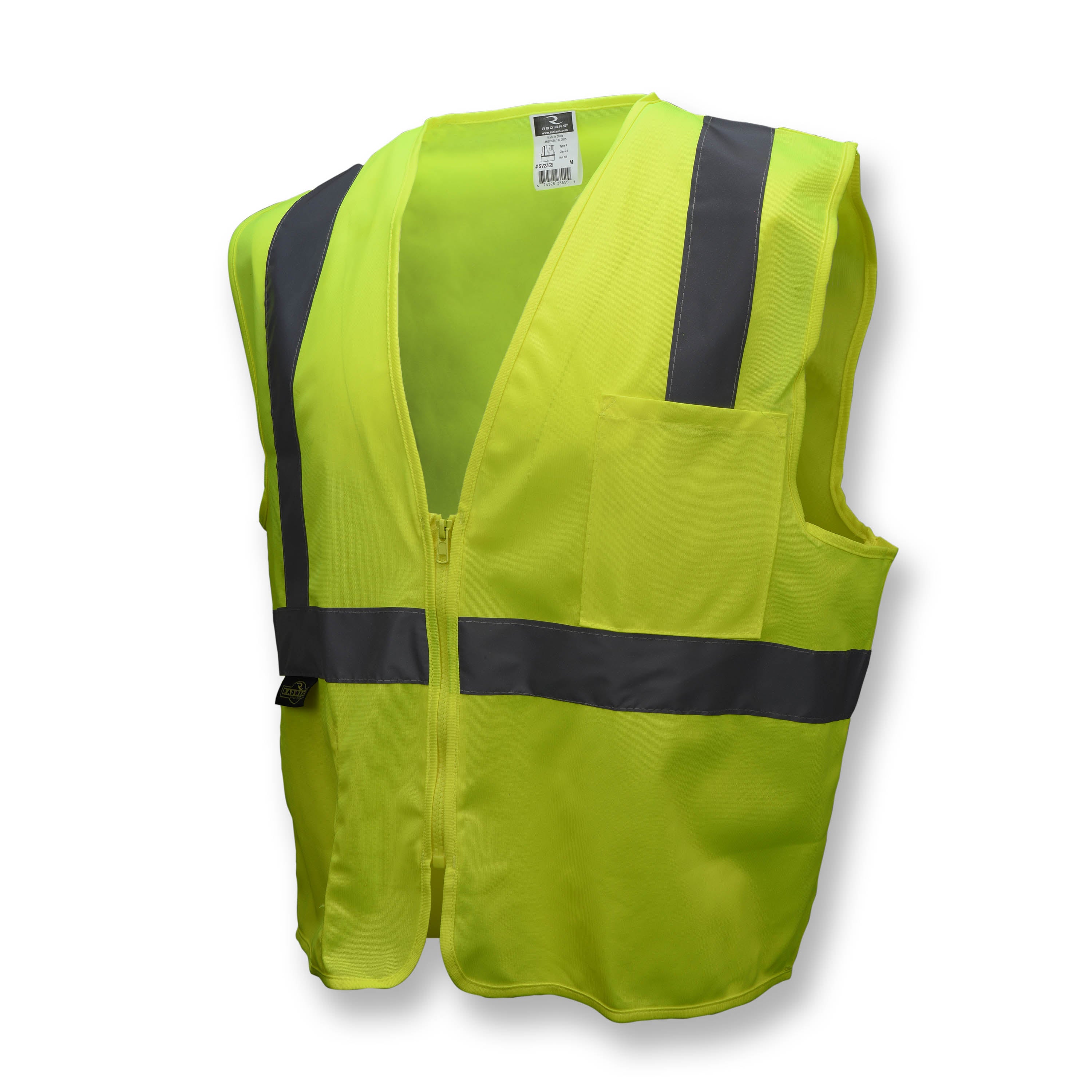 Radians SV2ZGS Class 2 Solid Green Economy Safety Vest