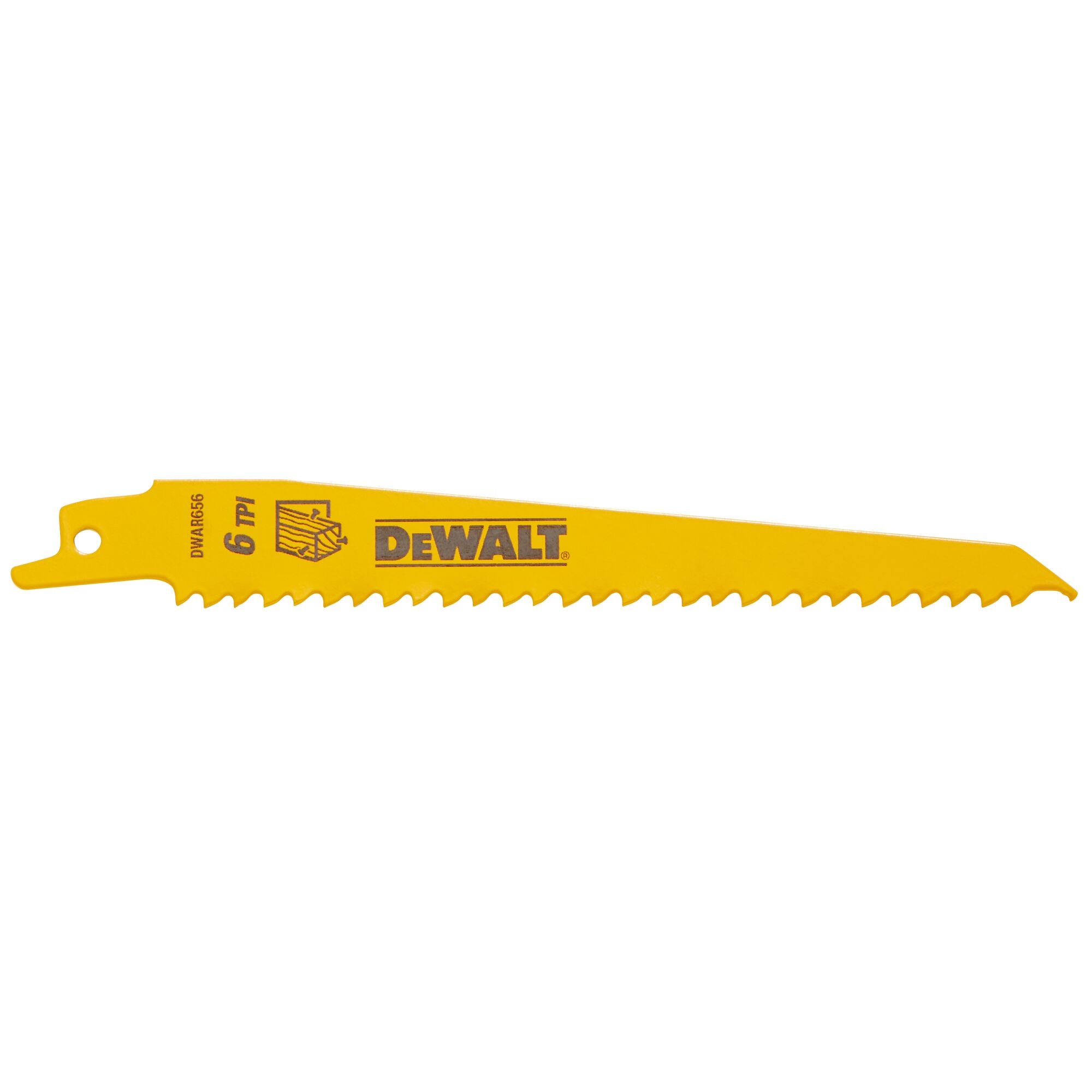 Reciprocating Saw Blade 6" - 6TPI DeWALT 25 Pack Price per Blade