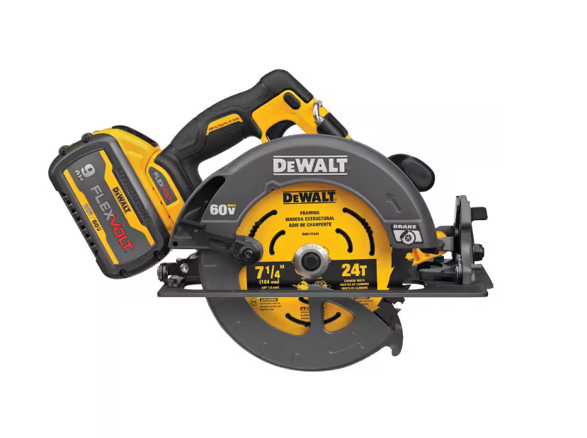 DeWALT DCS578B 60 Flex Volt XR 7 1/4" Circular Saw (Bare Tool)