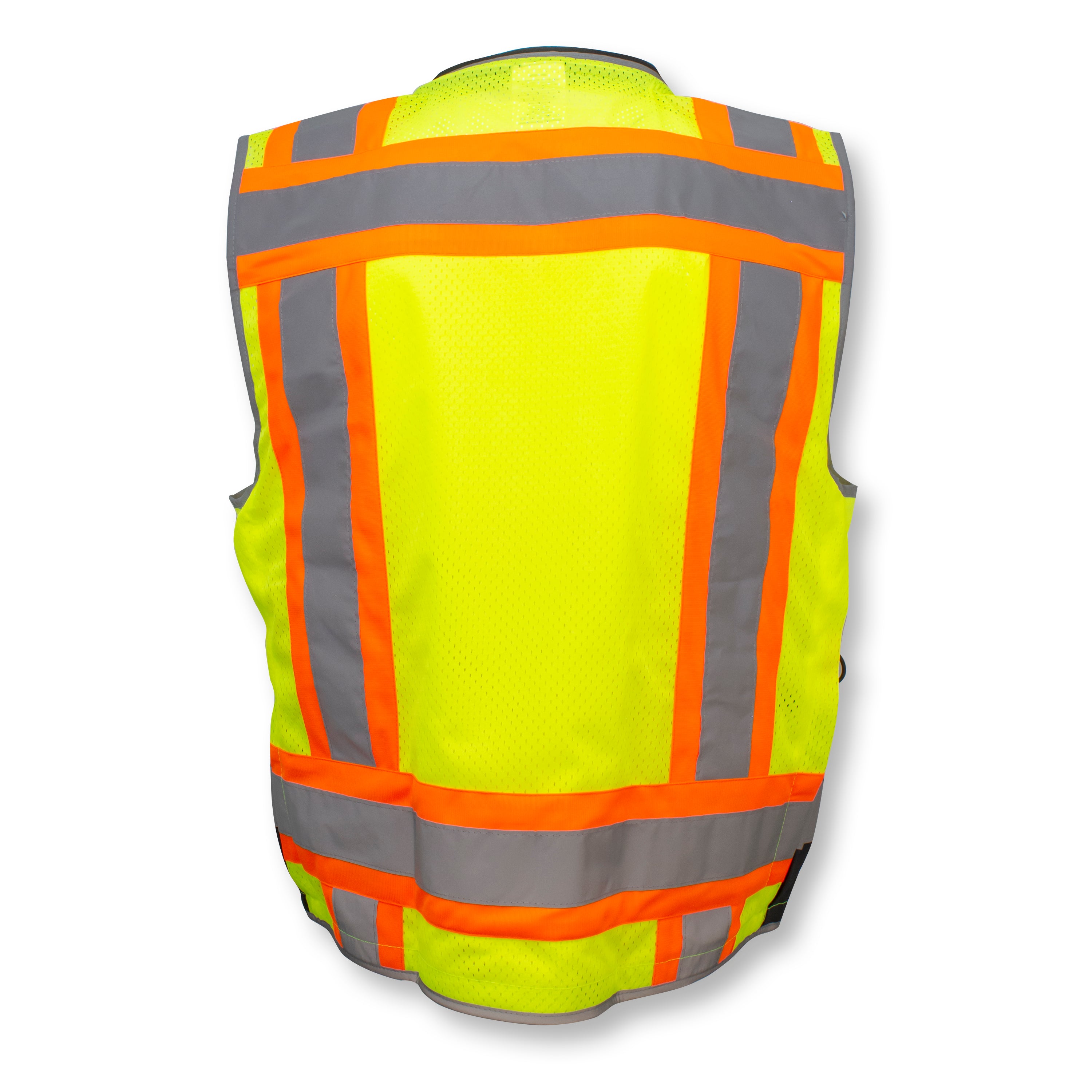 Radians SV55B Class 2 Heavy Woven Color-Blocked Two-Tone Engineer Safety Vest