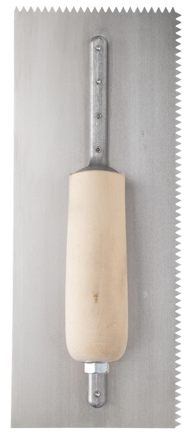 Marshalltown 17935 5/32" V Notched Riveted Trowel 11" X 4.5" + Wood Handle