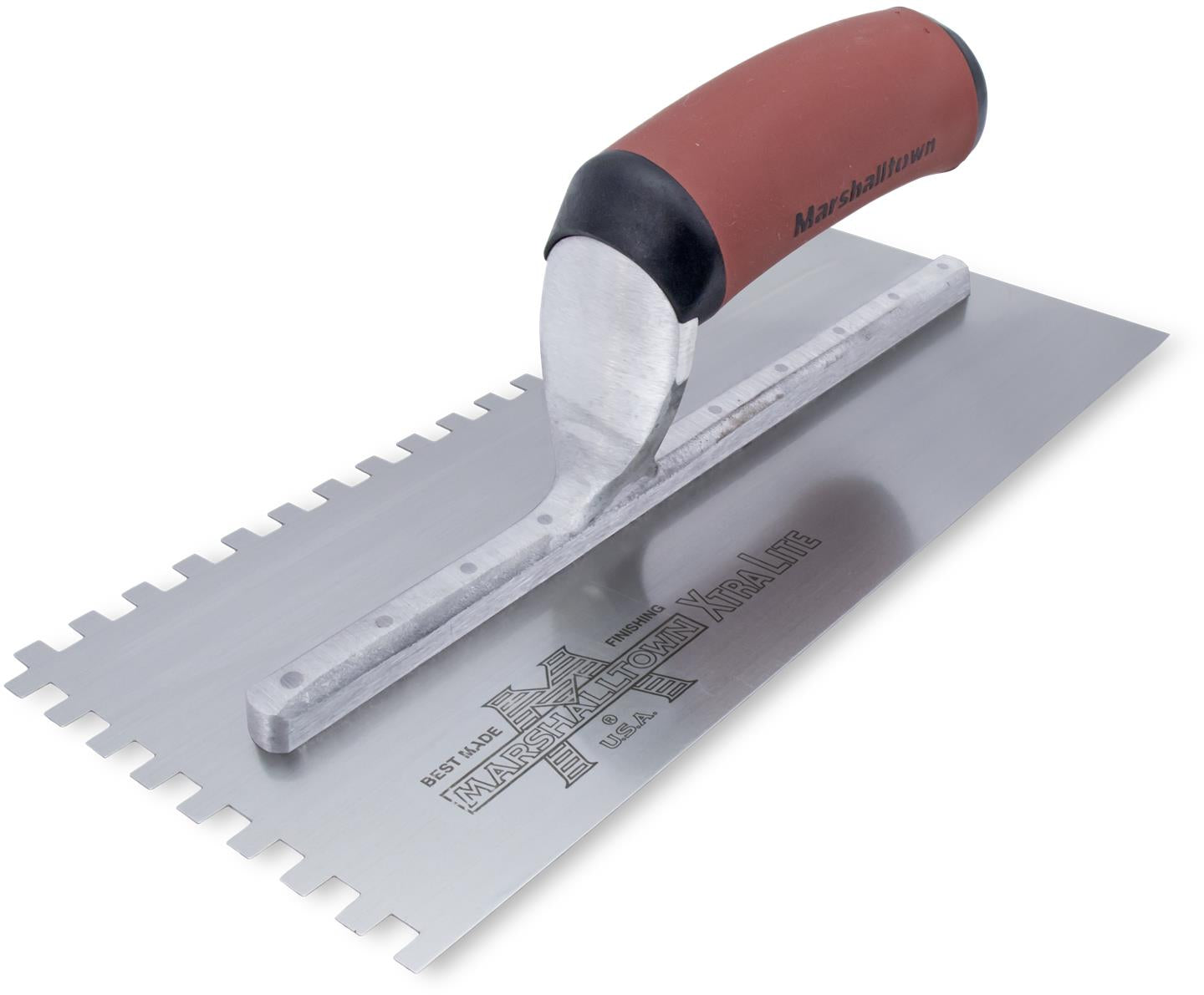 Marshalltown 15709 1/4" Square Notched Trowel 11" X 4.5" + DuraSoft Handle