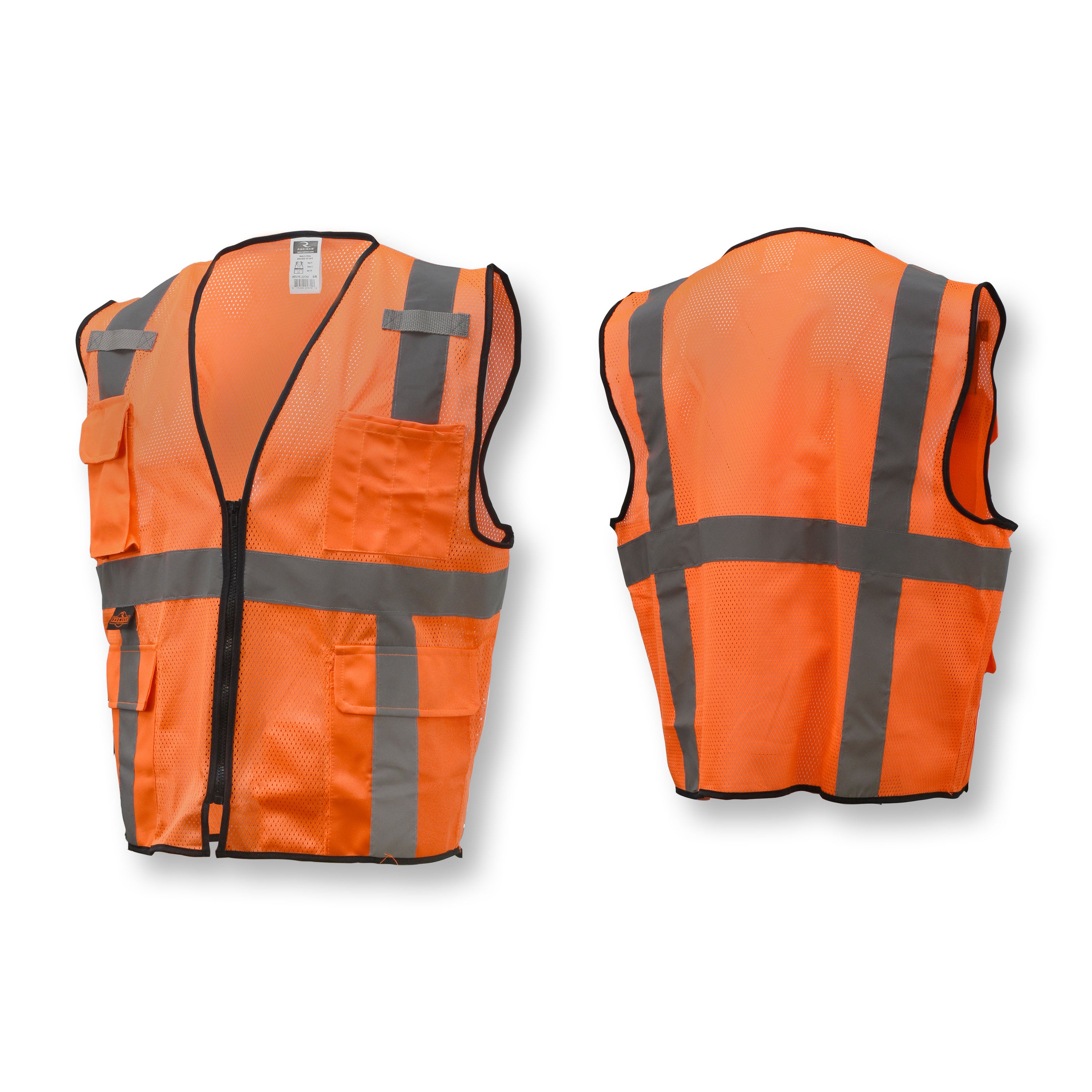 Radians SV7E-2ZM Economy Surveyor Type R Class 2 Mesh Safety Vest