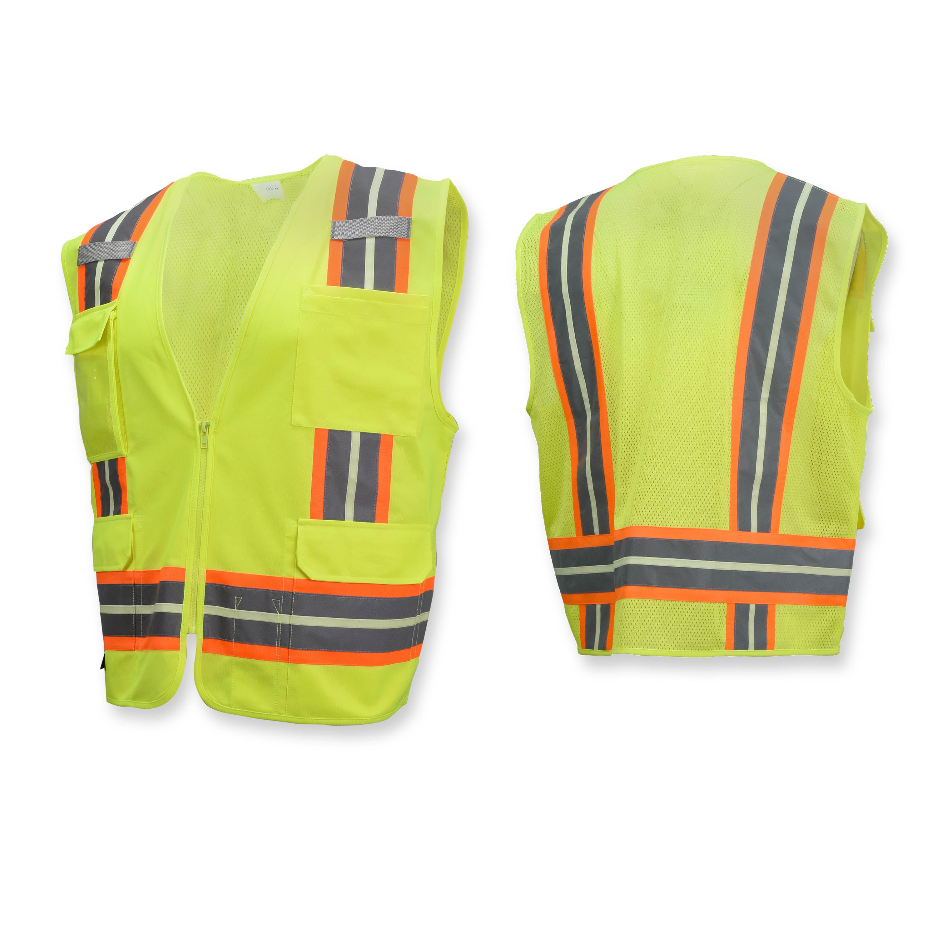 Radians SV6GL Glow-in-the-Dark Two-Tone Surveyor Safety Vest